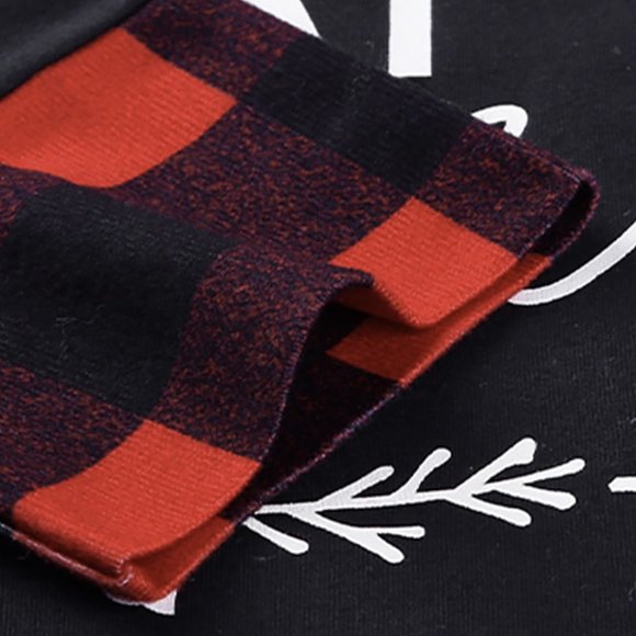 Christmas holiday Buffalo Check Merry Everything Happy Always Long Sleeve Shirt - Picture 10 of 13